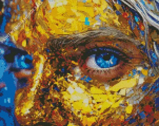 Blue Eyes Art Diamond Painting