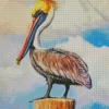 Brown Pelican Artwork Diamond Painting