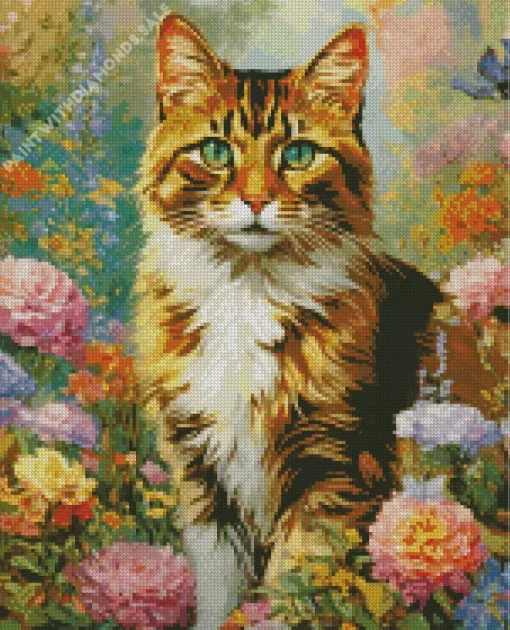 Calico Cat Diamond Painting