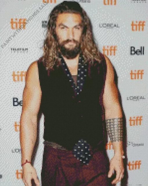 Celebrity Jason Momoa Diamond Painting