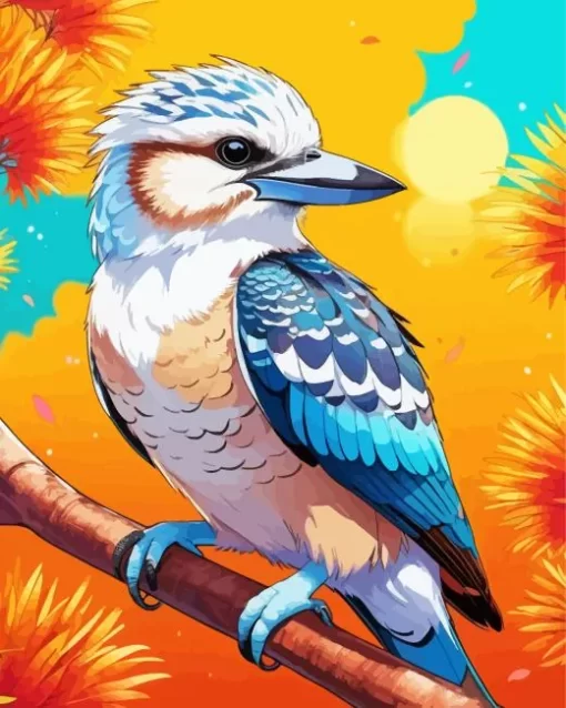 Colorful Kookaburra Art Diamond Painting