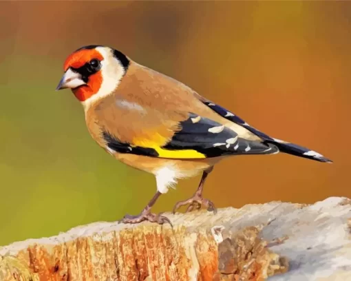 Cool European Goldfinch Diamond Painting