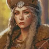 Cool Female Warewolf Diamond Painting