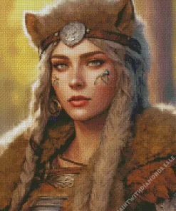 Cool Female Warewolf Diamond Painting