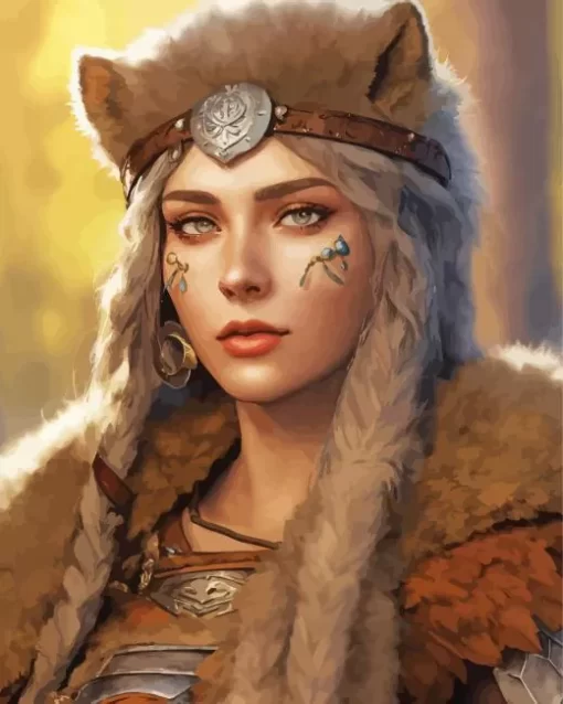 Cool Female Warewolf Diamond Painting