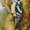 Cool Great Spotted Woodpecker Diamond Painting