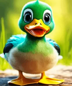 Cute Baby Duck Diamond Painting