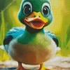 Cute Baby Duck Diamond Painting