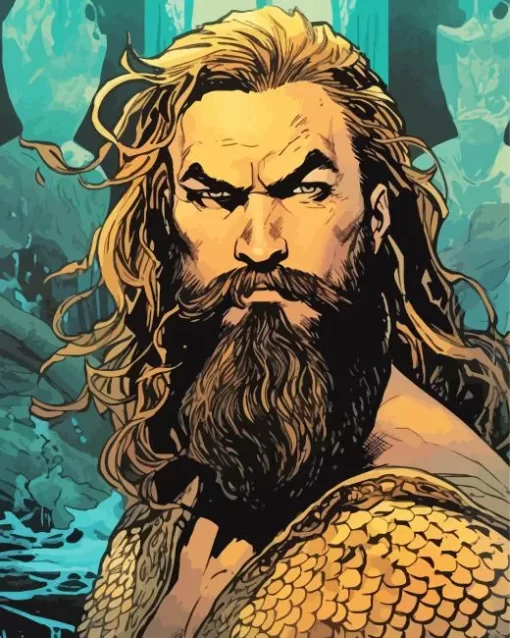 DC Aquaman Jason Momoa art Diamond Painting