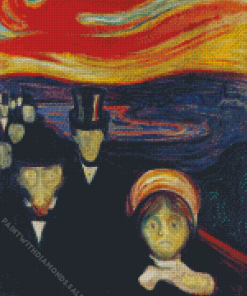 Edvard Munch Anxiety Diamond Paintings