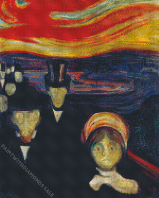 Edvard Munch Anxiety Diamond Paintings