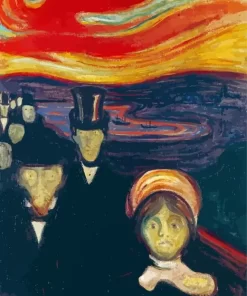 Edvard Munch Anxiety Diamond Paintings