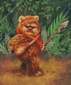 Ewok Warrior Diamond Painting