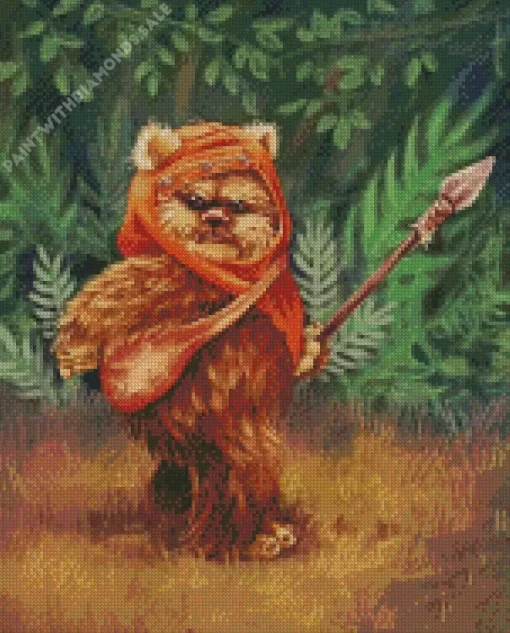 Ewok Warrior Diamond Painting