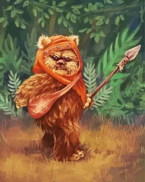 Ewok Warrior Diamond Painting