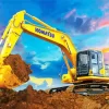 Excavator Komastu Diamond Painting