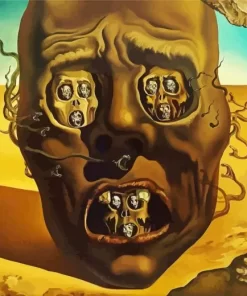 Face Of War Salvador Dali Diamond Painting