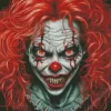 Female Scary Clown Diamond Painting