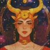 Female Taurus Art Diamond Painting