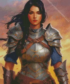 Female Warrior Art Diamond Painting