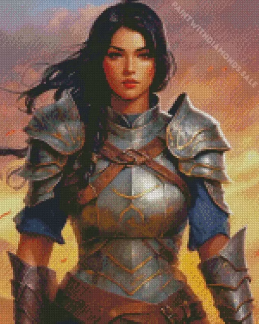 Female Warrior Art Diamond Painting