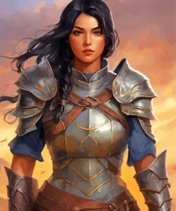 Female Warrior Art Diamond Painting