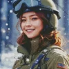 Female Winter Soldier Art Diamond Painting