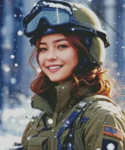 Female Winter Soldier Art Diamond Painting