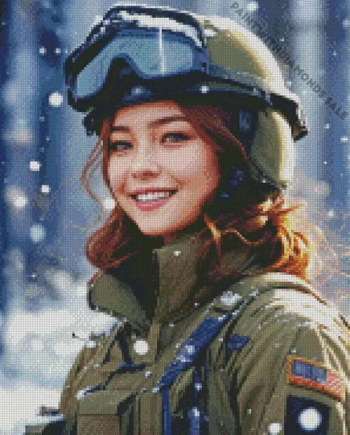 Female Winter Soldier Art Diamond Painting