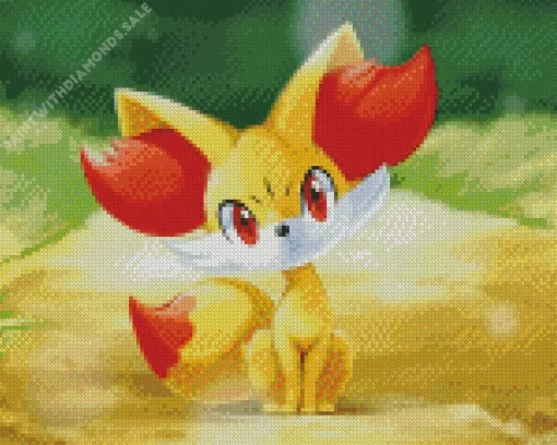 Fennekin Pokemon Art Diamond Painting