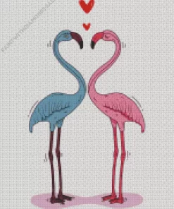 Flamingo Couple Diamond Painting