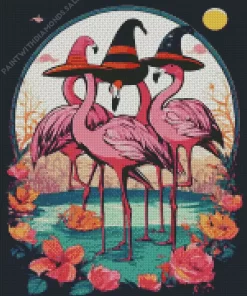 Flamingos Diamond Painting