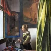 Girl Reading A Letter At An Open Window Diamond Paintings