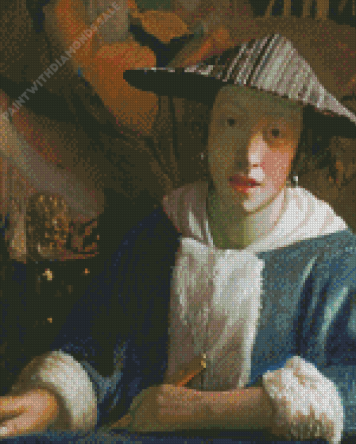 Girl With A Flute By Johannes Vermeer Diamond Paintings