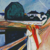 Girls On A Bridge Diamond Paintings