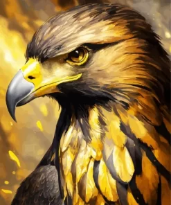 Golden Eagle Diamond Painting