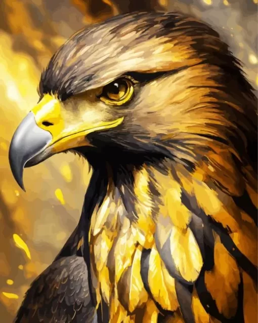 Golden Eagle Diamond Painting