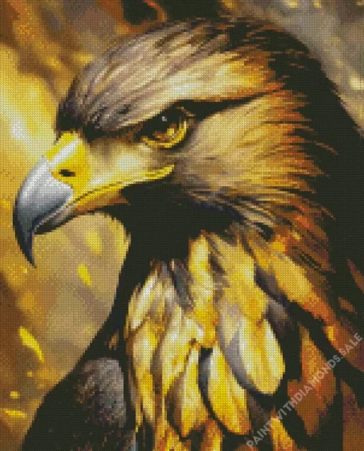 Golden Eagle Diamond Painting