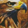 Golden Eagle Closeup Diamond Painting