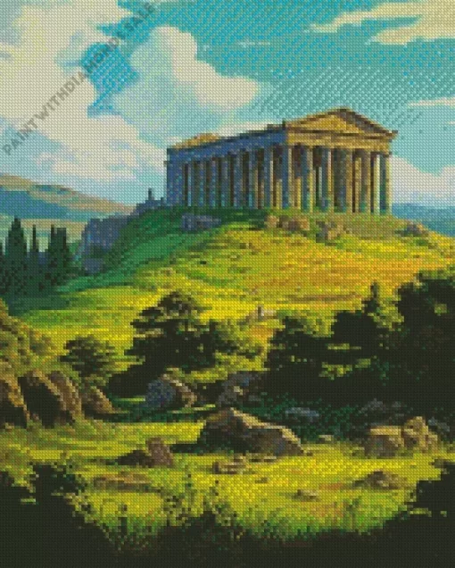 Greek Temple Of Zeus Diamond Painting