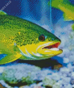 Green Fish Diamond Painting