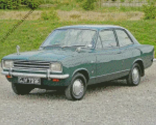 Green Vauxhall Viva Car Diamond Painting