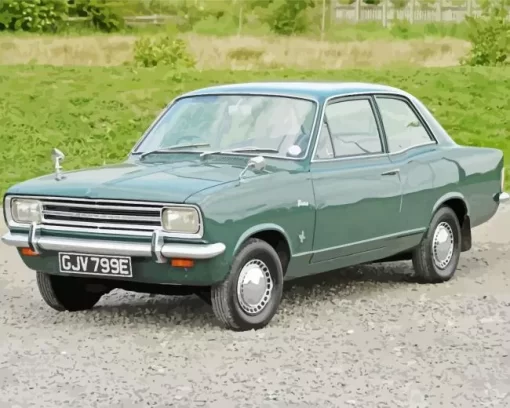 Green Vauxhall Viva Car Diamond Painting