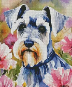 Grey Scottish Terrier Diamond Painting