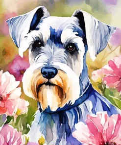 Grey Scottish Terrier Diamond Painting