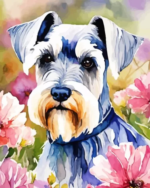 Grey Scottish Terrier Diamond Painting