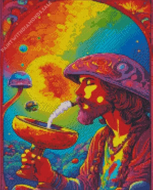 Hippy Hookah Diamond Painting