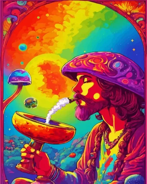 Hippy Hookah Diamond Painting