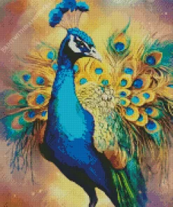 Indian Peafowl Artwork Diamond Painting