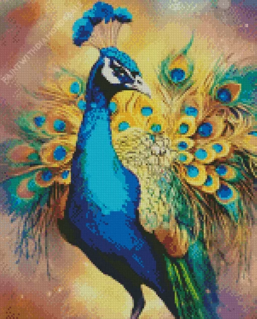 Indian Peafowl Artwork Diamond Painting